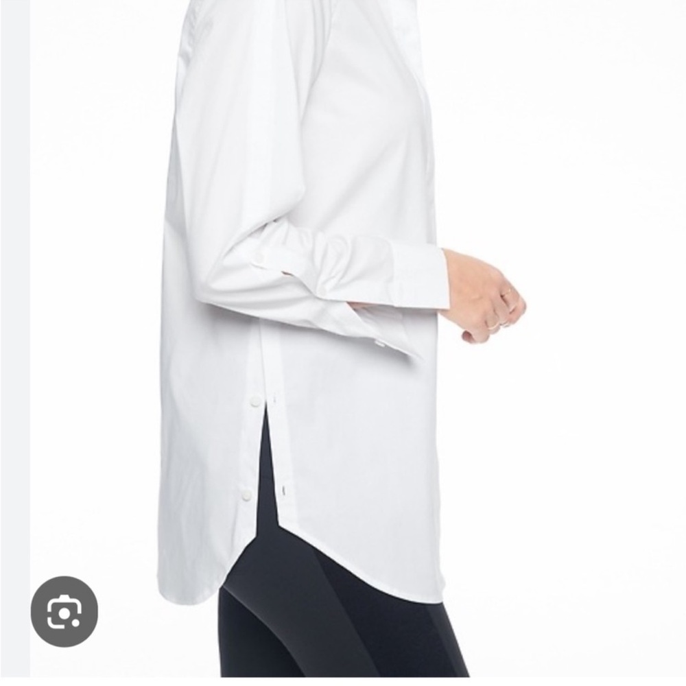 Athleta Button Down Oversized Button Down Long Sl… - image 2